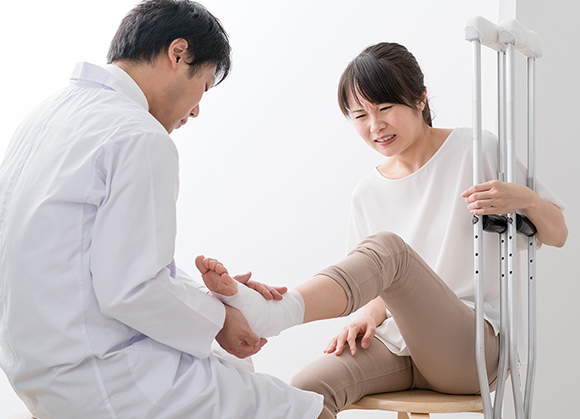 ケガをして仕事ができない状態